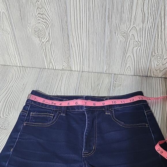 American Eagle Hi-Rise Shortie, Dark Wash Jean Shorts, Women's 4 - Picture 6 of 10